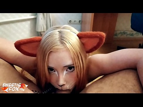 ❤️ Kitsune slikt lul en sperma in haar mond ❤️❌ Super sex at us ☑